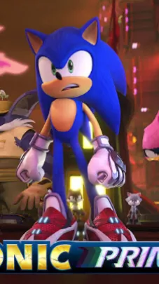 ai character: Sonic prime background