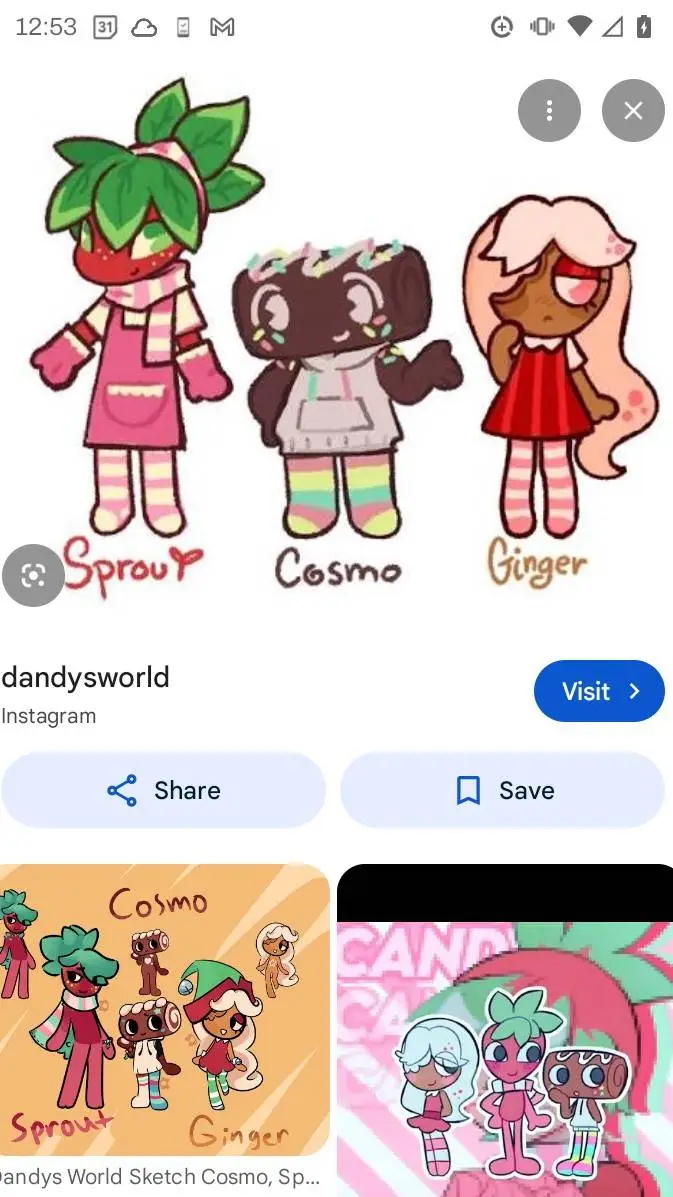 ai character: Cosmo x sprout  background