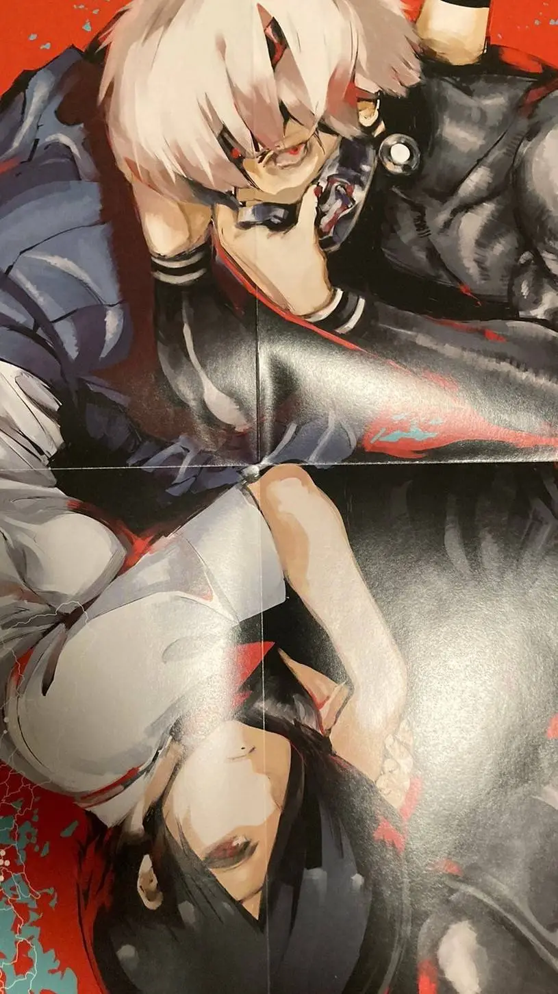 ai character: kaneki y touka  background
