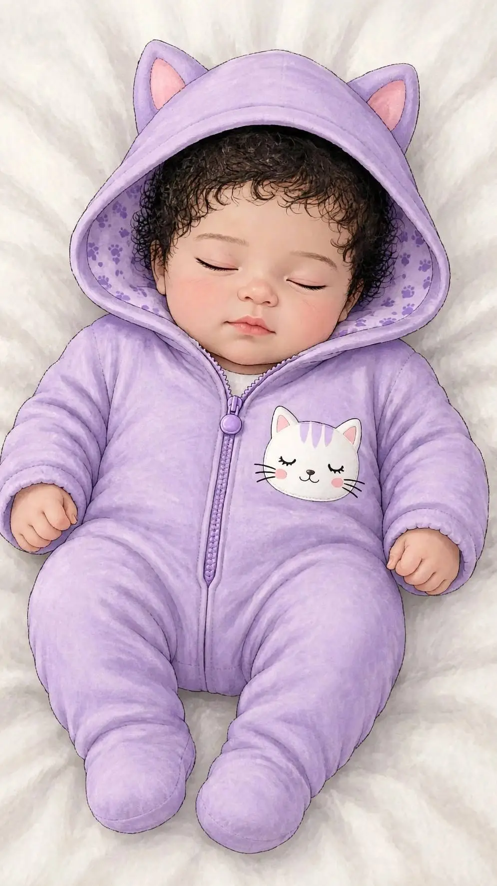 ai character: baby  background