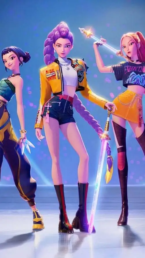 ai character: Huntrix background