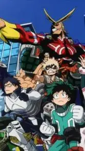 ai character: MHA christmas background