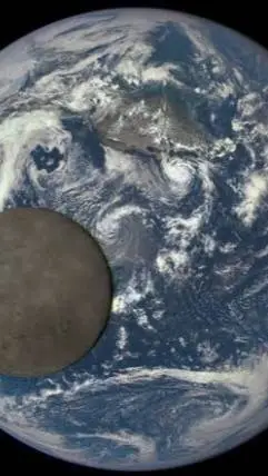 ai character: Earth&Moon background