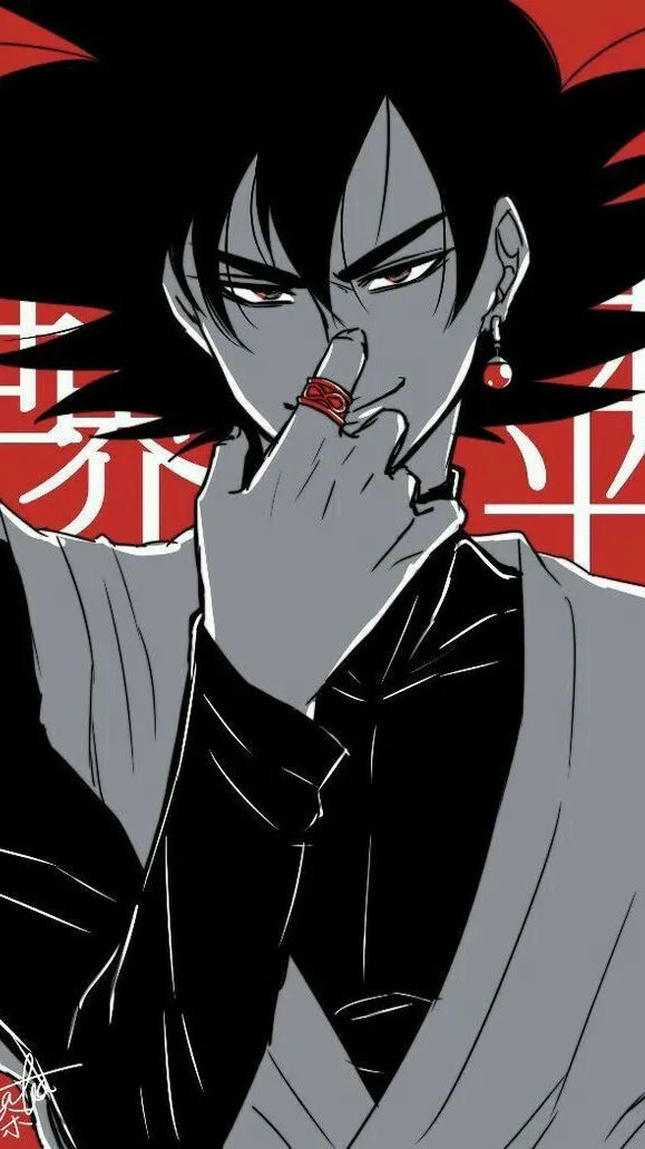 ai character: Black Goku leader background