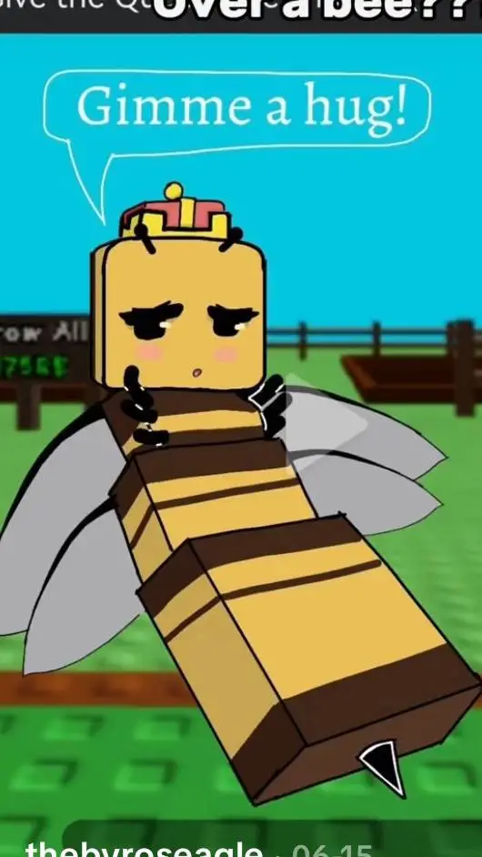 ai character: Quen bee background