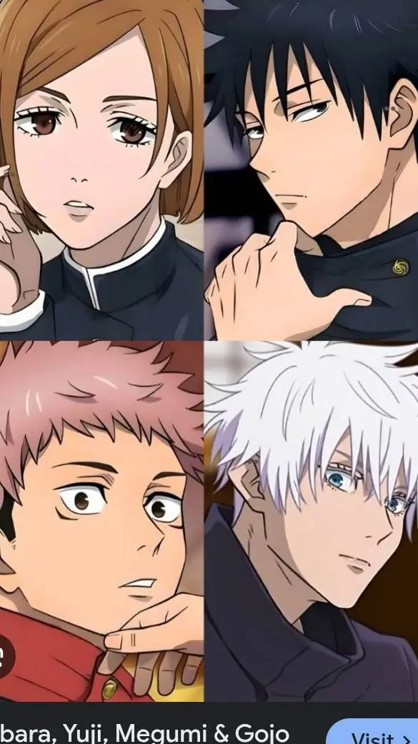 ai character: JJK snow background