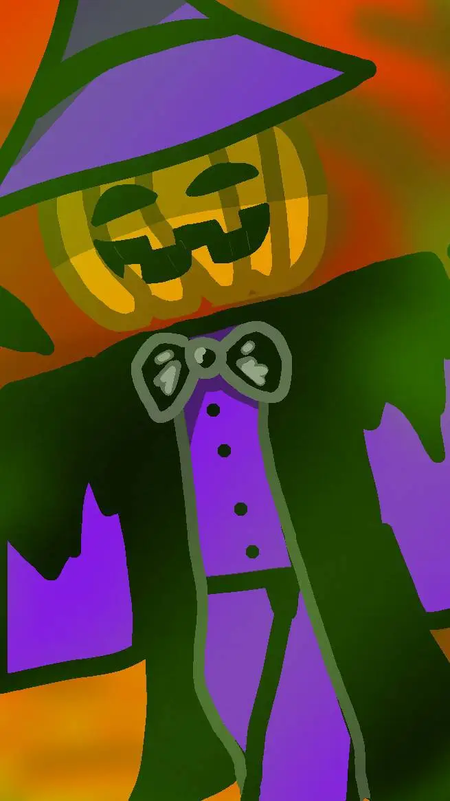 ai character: Mr. pumpkin.  background