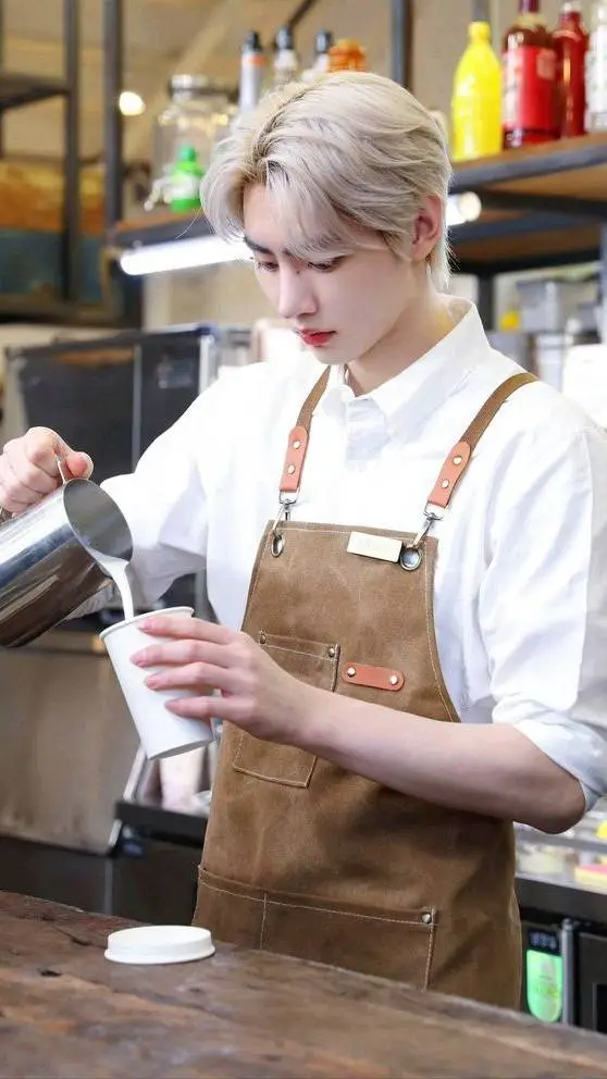 ai character: barista enhypen background