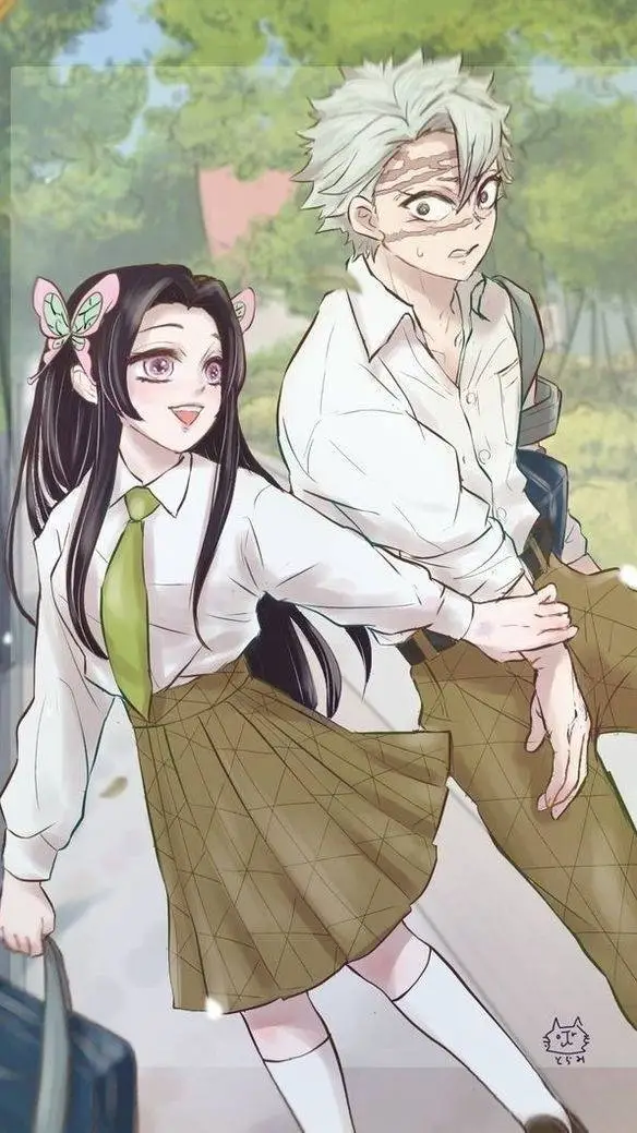 ai character: sanekana sch AU 4 background