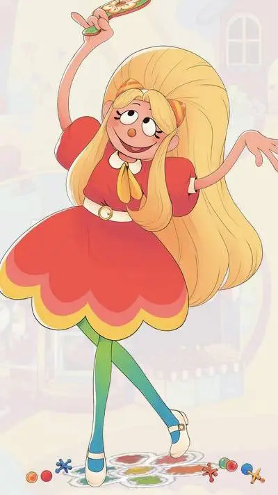 ai character: Julie Joyful  background