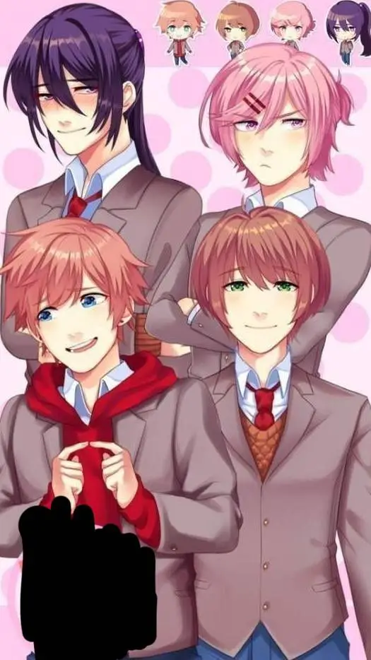 ai character: ddlc gender bend!! background
