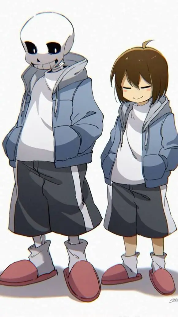 ai character: sans and Frisk! background