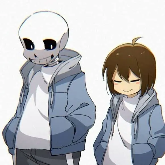 chat with ai character: sans and Frisk!