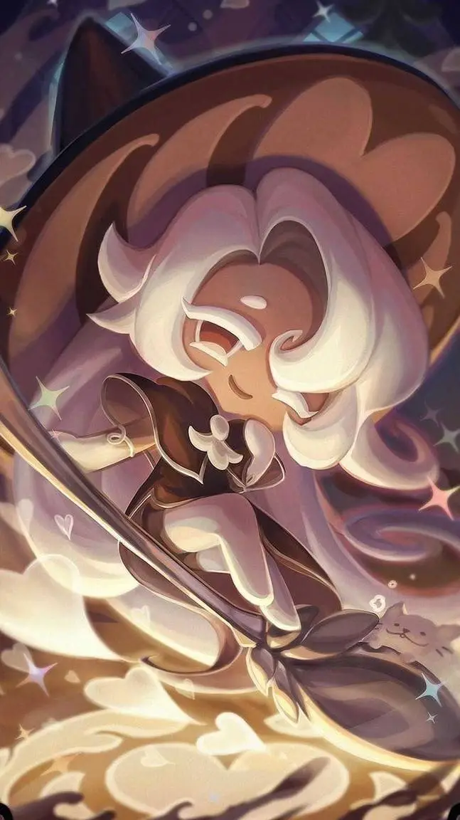 ai character: Latte Cookie background