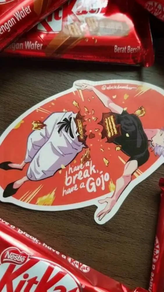 ai character: GOJO VS SUKUNA  background