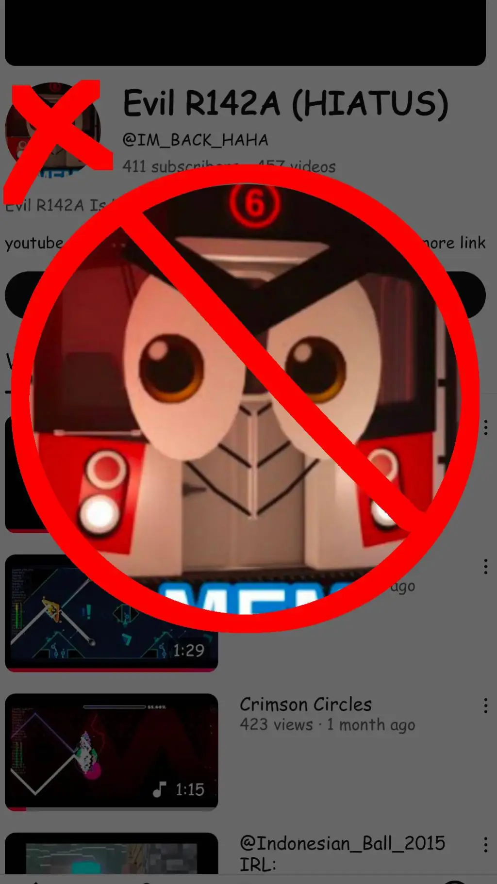 ai character: Evil R142A Hatedom background