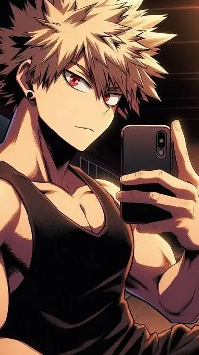 ai character: Bakugo katsuki 📱🤬 background