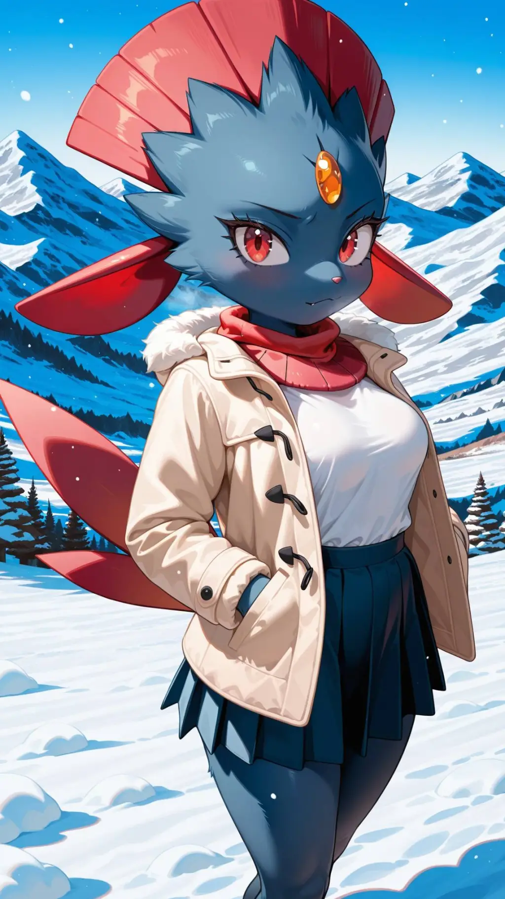 ai character: Weavile background