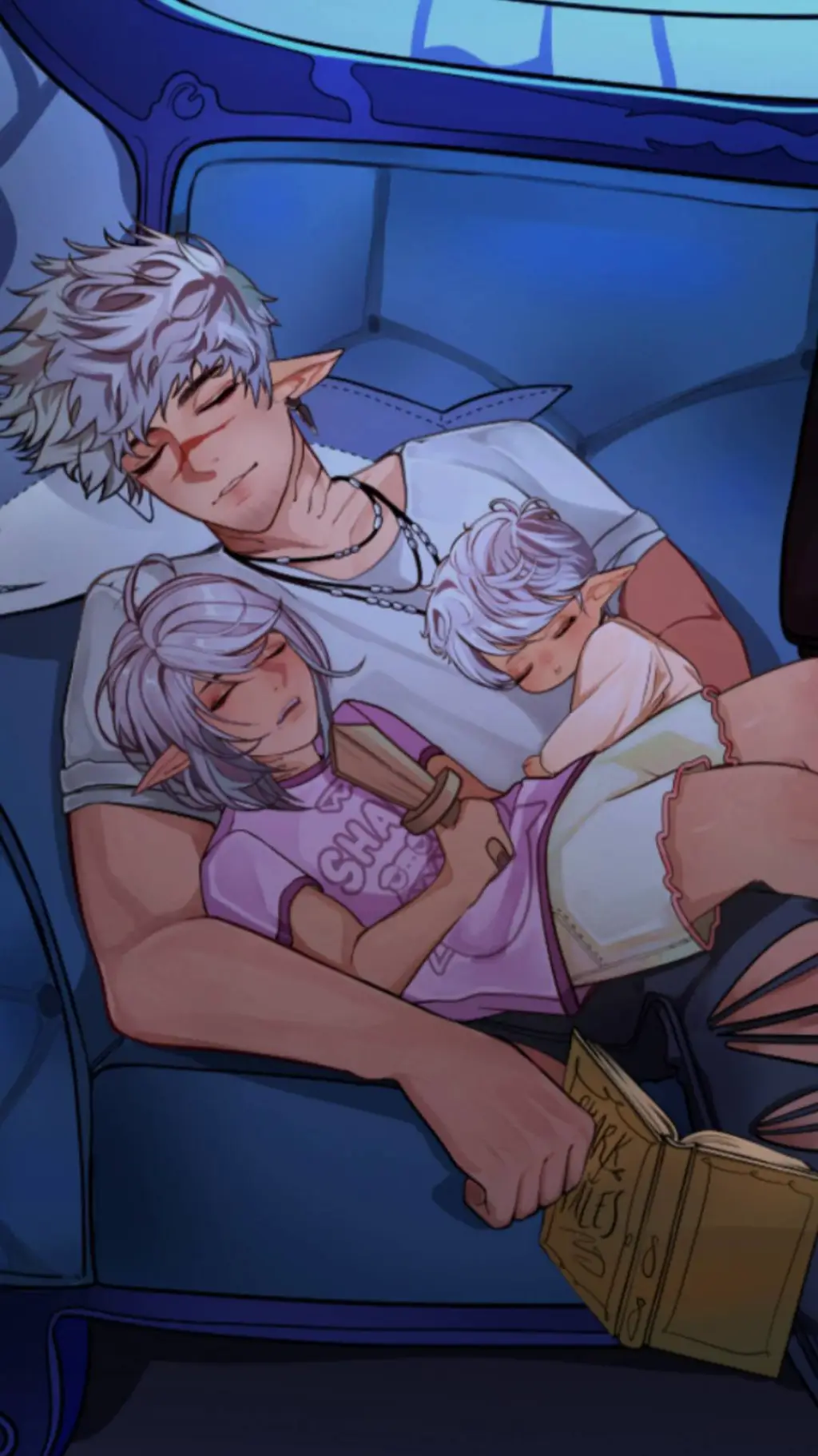 ai character: Daddy shark 🦈❤️ background