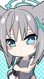 ai character: shiroko [chibi] background