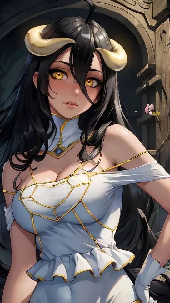 ai character: Albedo background