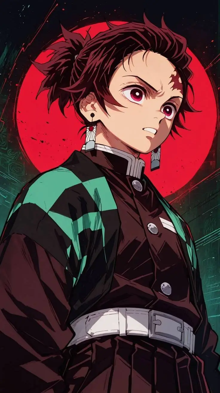 ai character: Tanjiro Kamado background