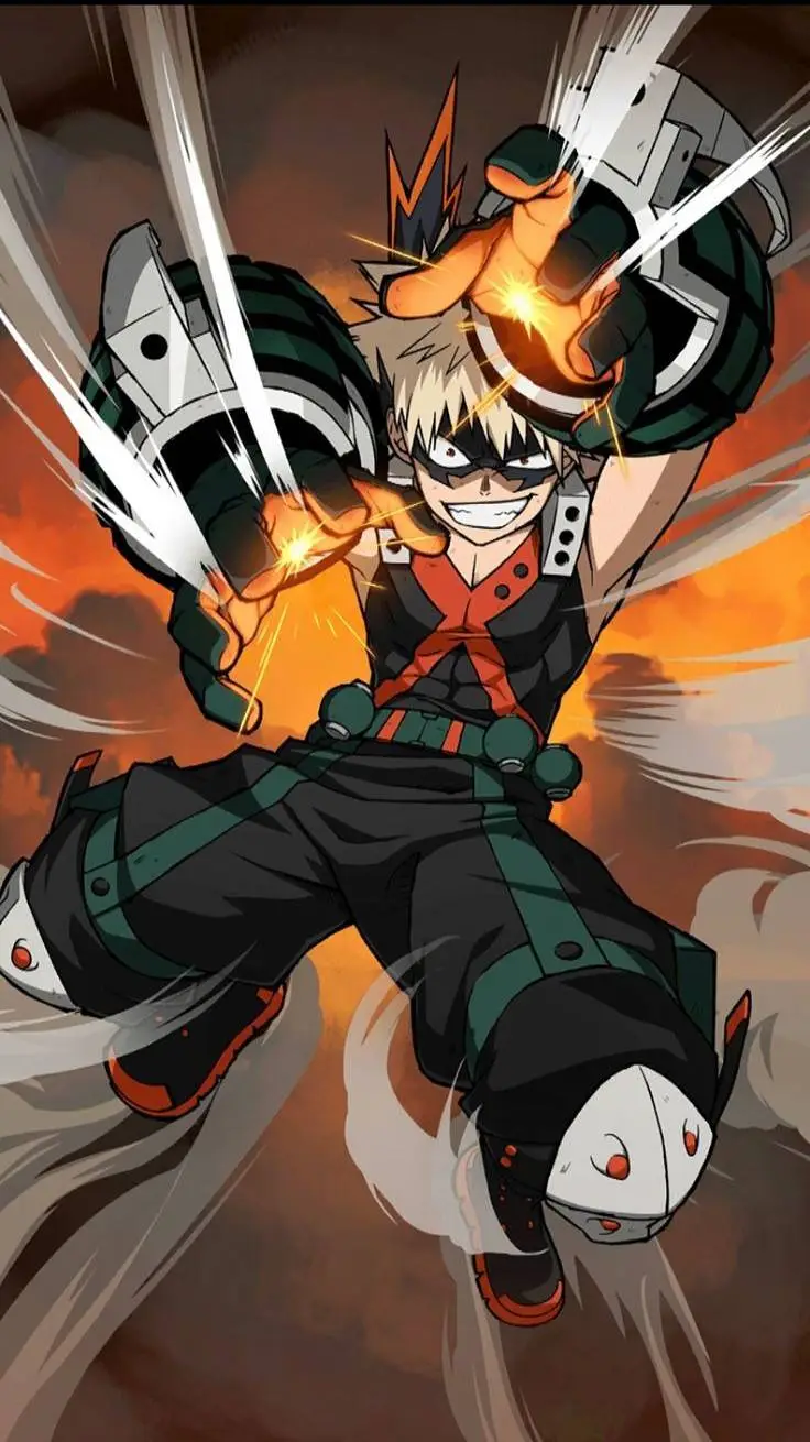 ai character: Bakugo Katsuki background