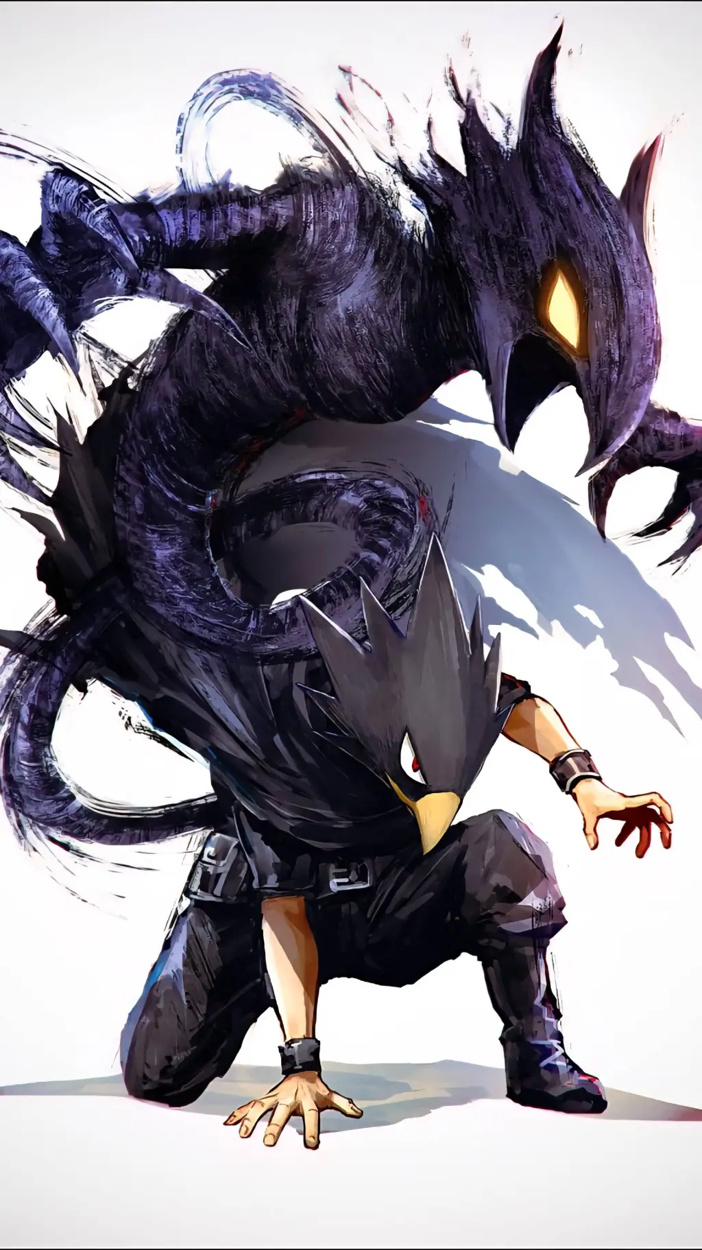 ai character: Tokoyami Fumikage background