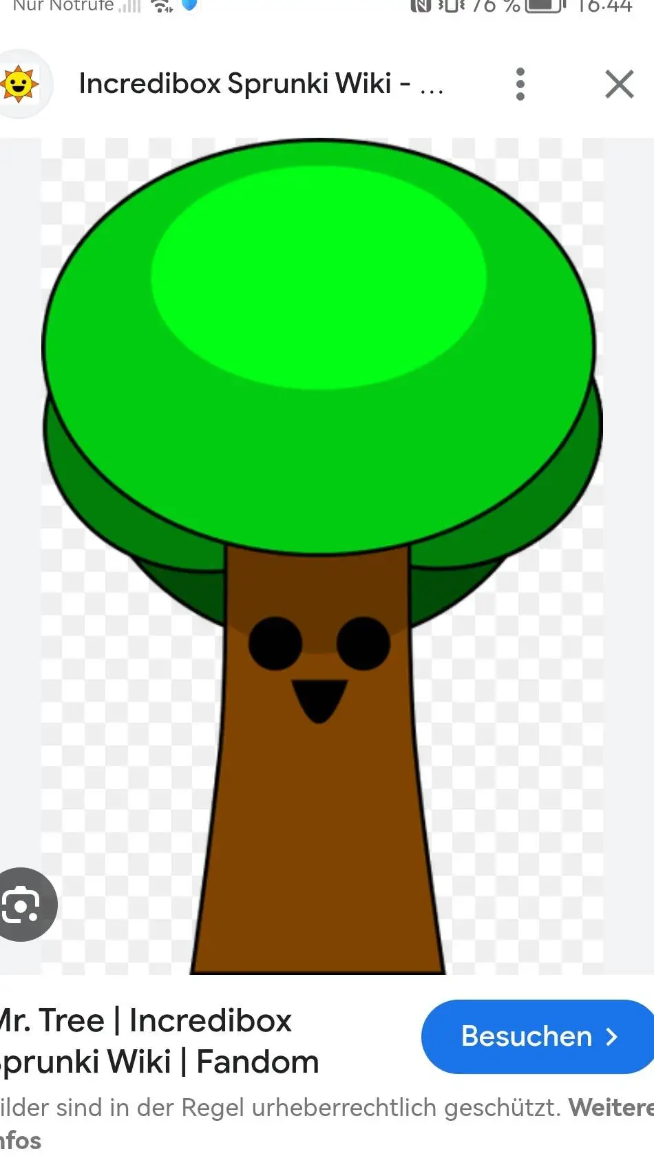 ai character: Mr. Tree Challenge background