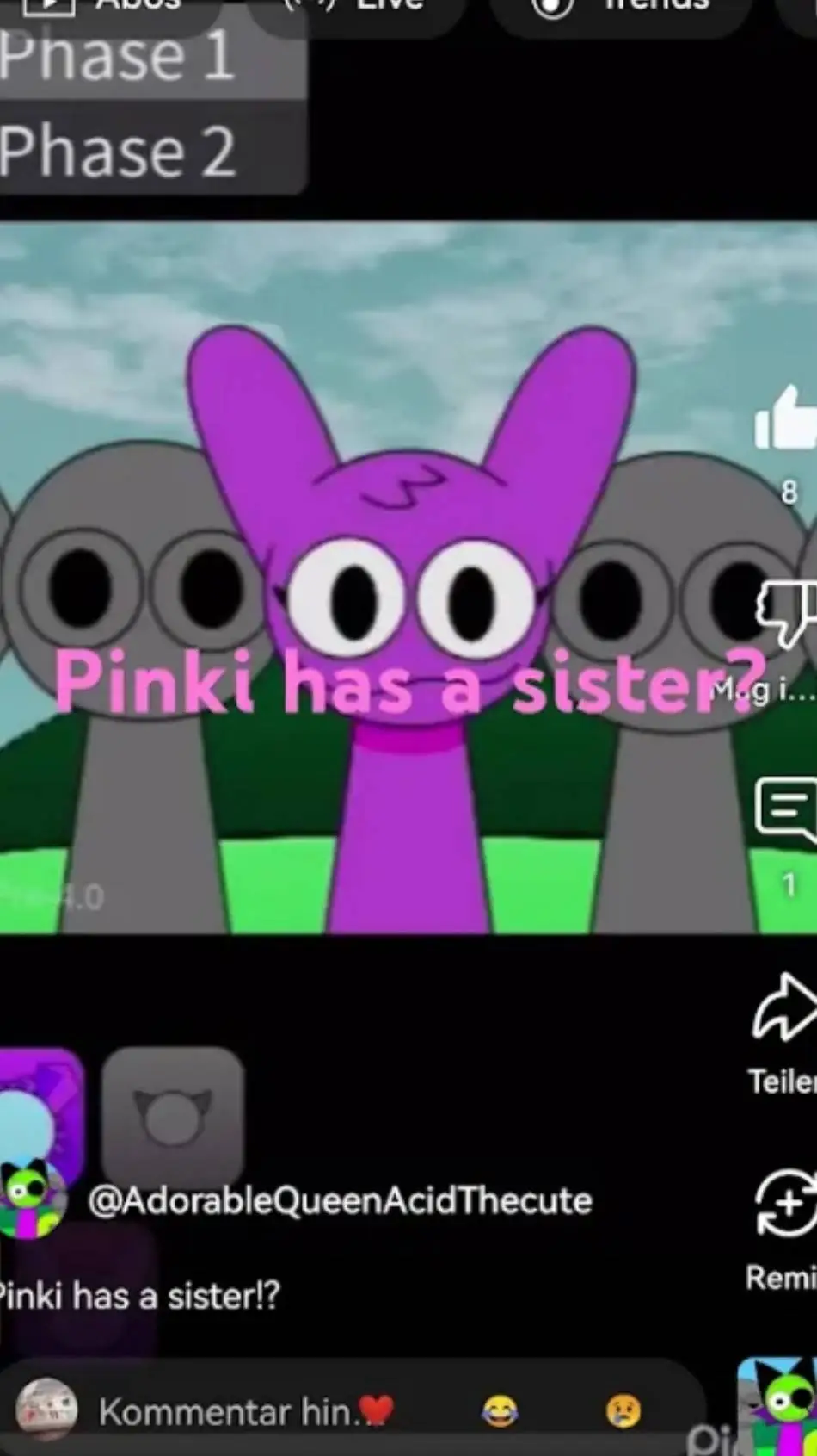 ai character: Pinki's Sister?  background