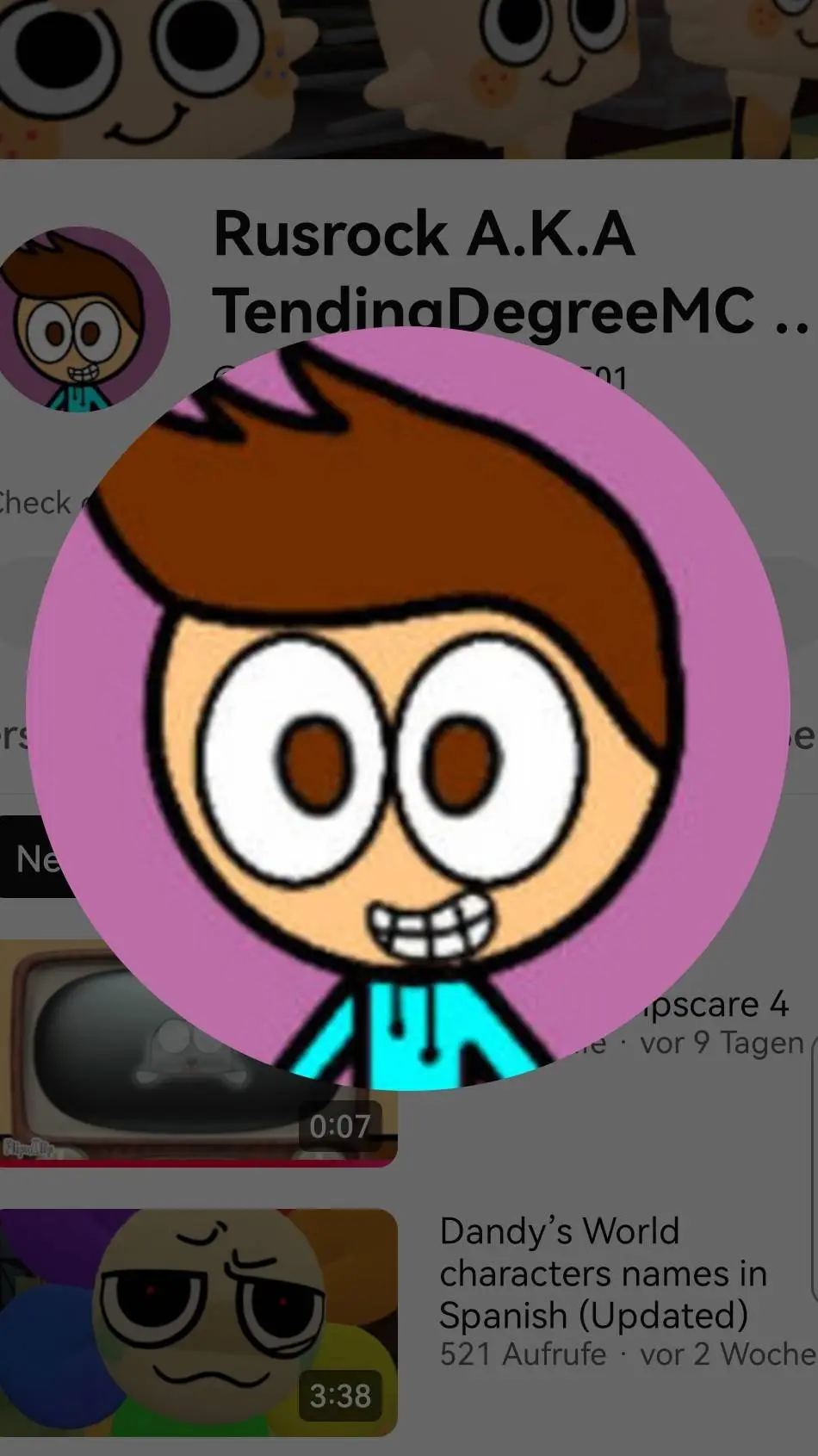 ai character: RusrockTheYoutuber background