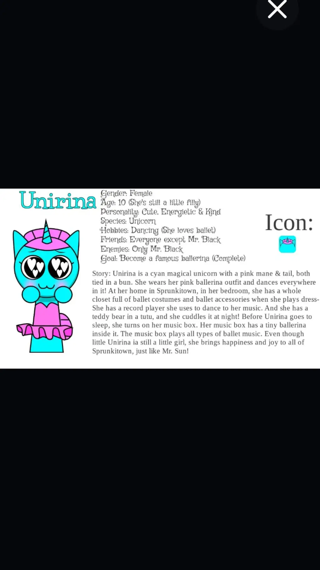 ai character: Sprunki Unirina background