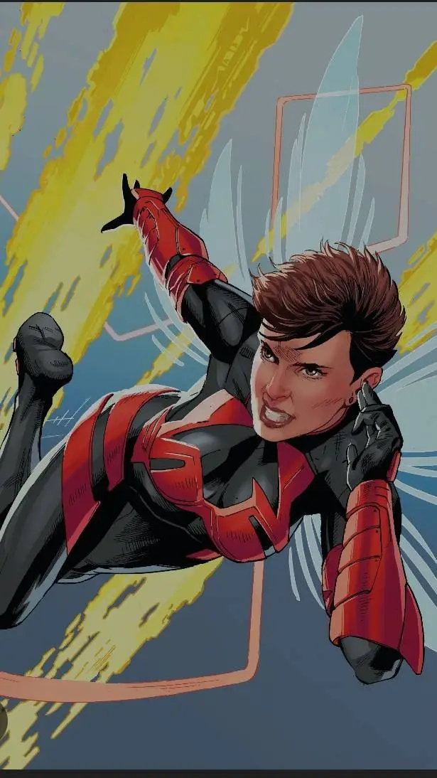 ai character: Ultimate Red Wasp background