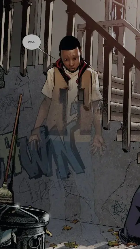 ai character: Ult. Miles Morales background