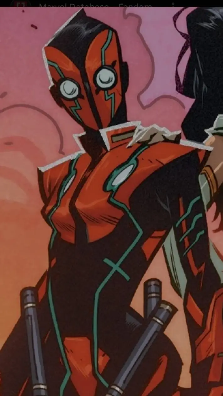 ai character: Deadpool 2099 background