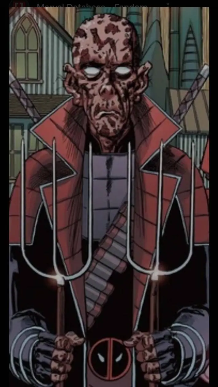 ai character: Wade Wilson 2099 background