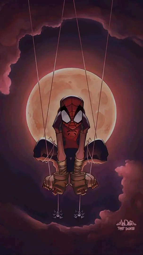 ai character: MV Spider man  background