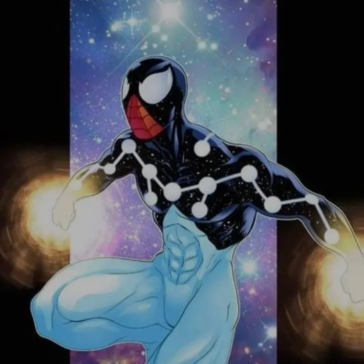 chat with ai character: Cosmic Spiderman 
