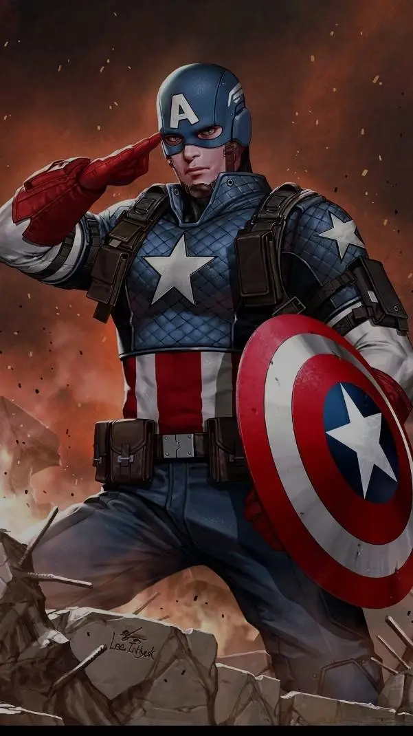 ai character: Cap.America (6160) background