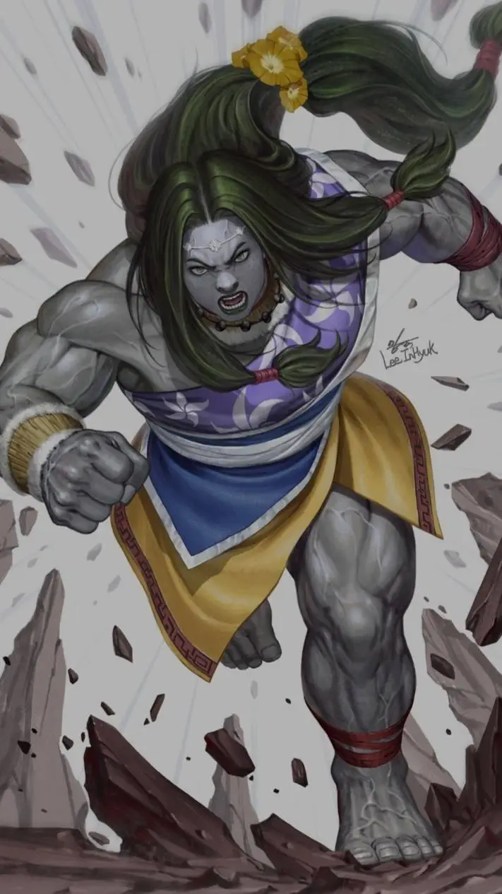 ai character: She Hulk (6160)  background