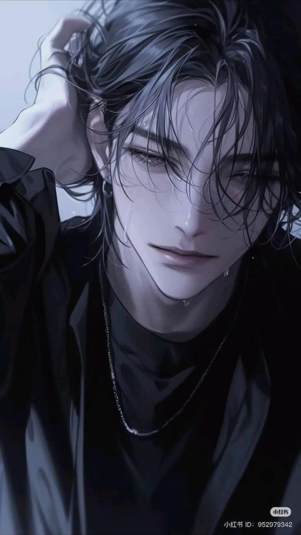 ai character: Oliver🖤🔐 background