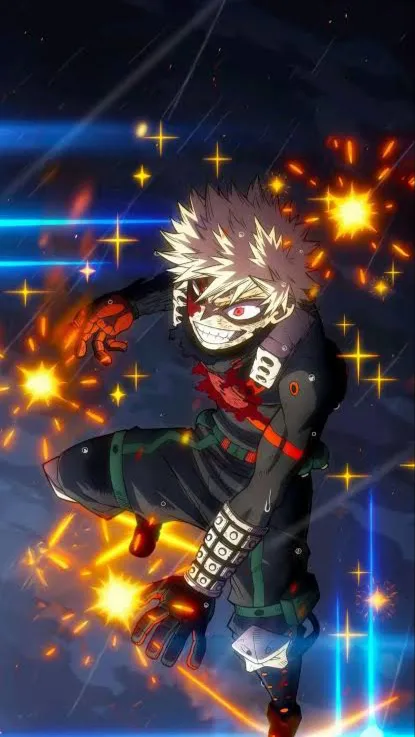 ai character: Katsuki Bakugo  background