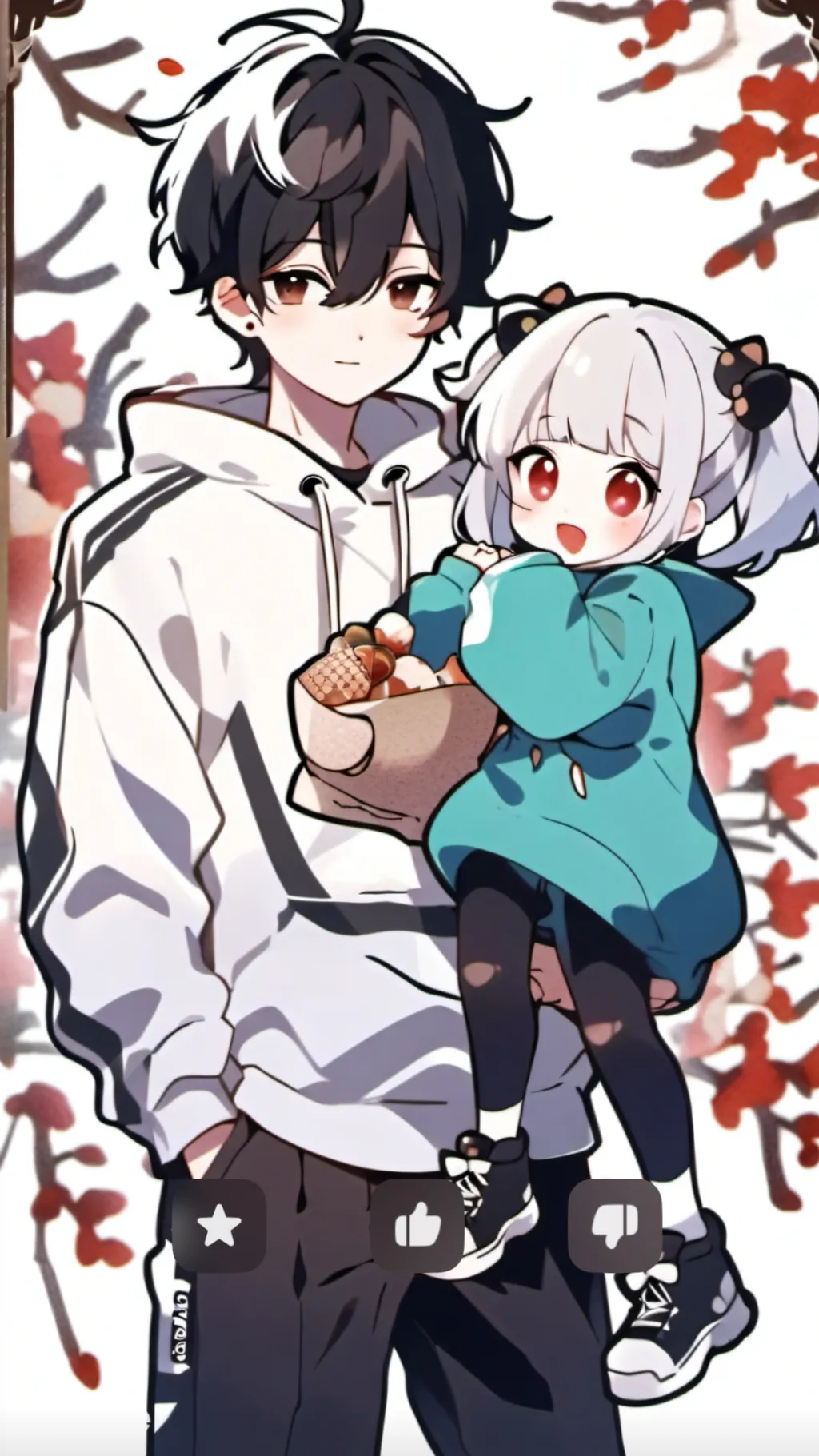 ai character: Lilly and Aidan background
