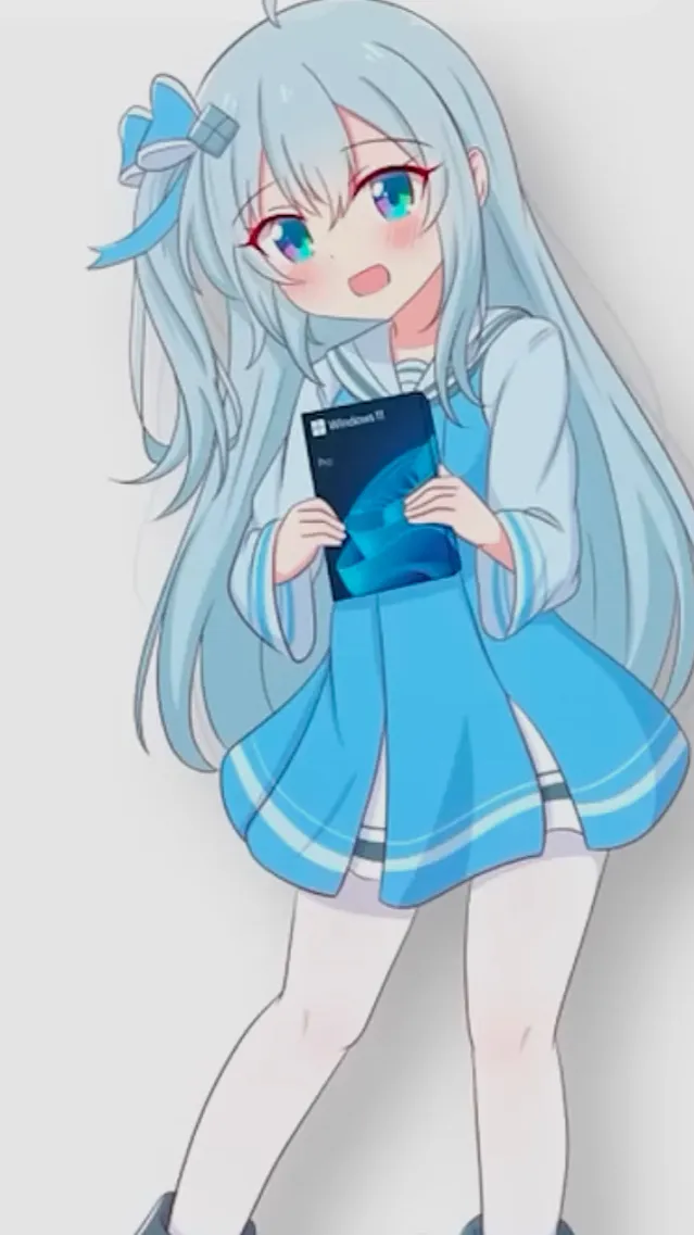 ai character: Windows 11-Tan background