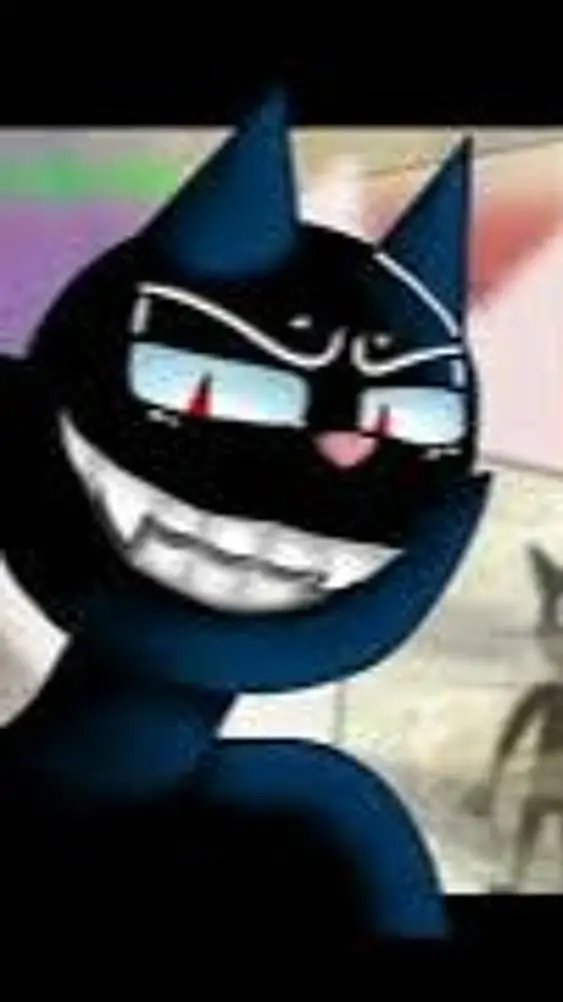ai character: cartoon cat  background