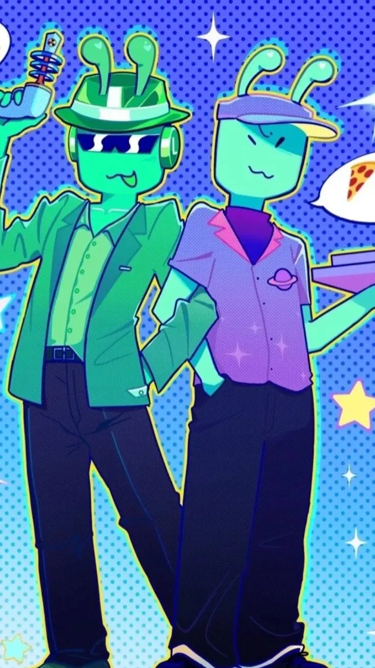 ai character: Alien Duo  background