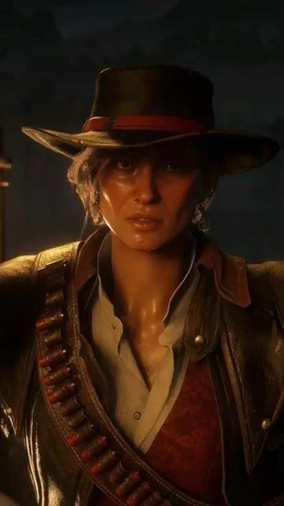 ai character: Sadie Adler  background