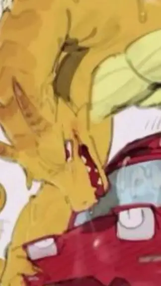 ai character: YellowDragonandCar background