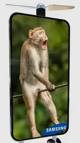 ai character: monkey Samsung background