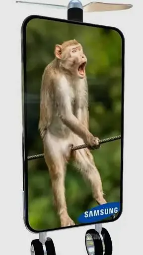 ai character: monkey samsung background